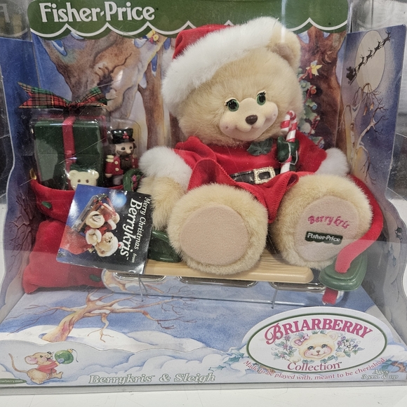Fisher-Price Festive Teddy Bear with Red and Green Accents - Picture 2 of 9